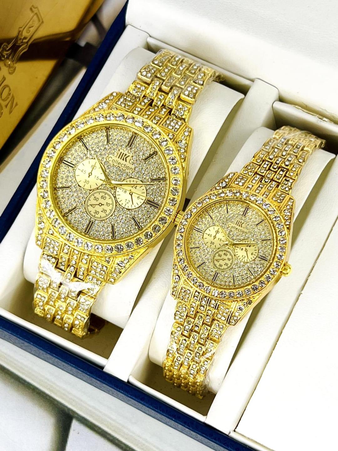 2 Pcs Stainless Steel Timepieces for Men and Women