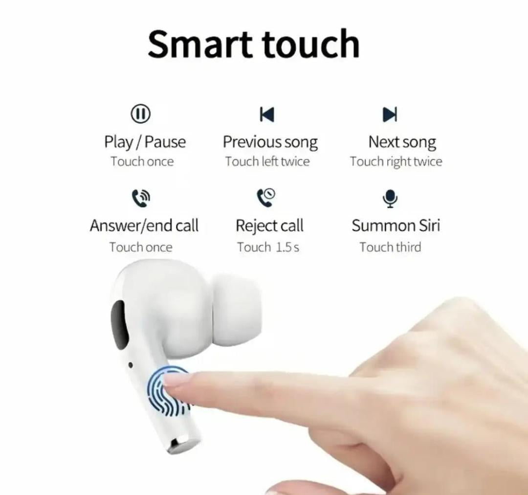 AirPods Pro 2084 – Dual Mode Wireless Earbuds with Smart Touch & Clear Voice (500mAh, IPX Protection)