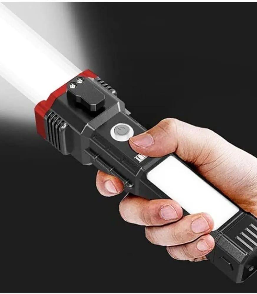 Rechargeable LED Torch Light with Type-C Charging - Essential Camping Gear